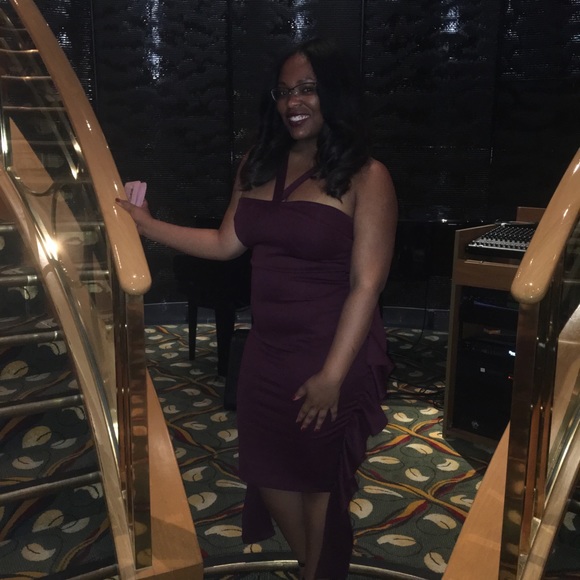 Ruffle Side Midi Dress - Picture 3 of 3